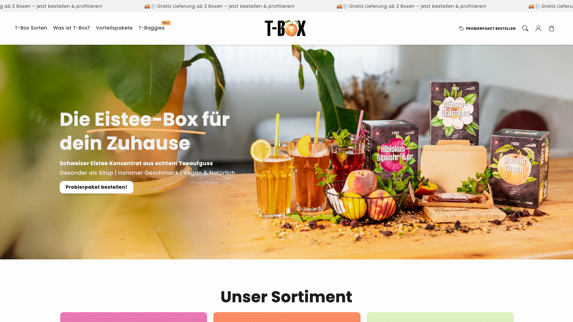 T-Box – Eistee Konzentrat screenshot