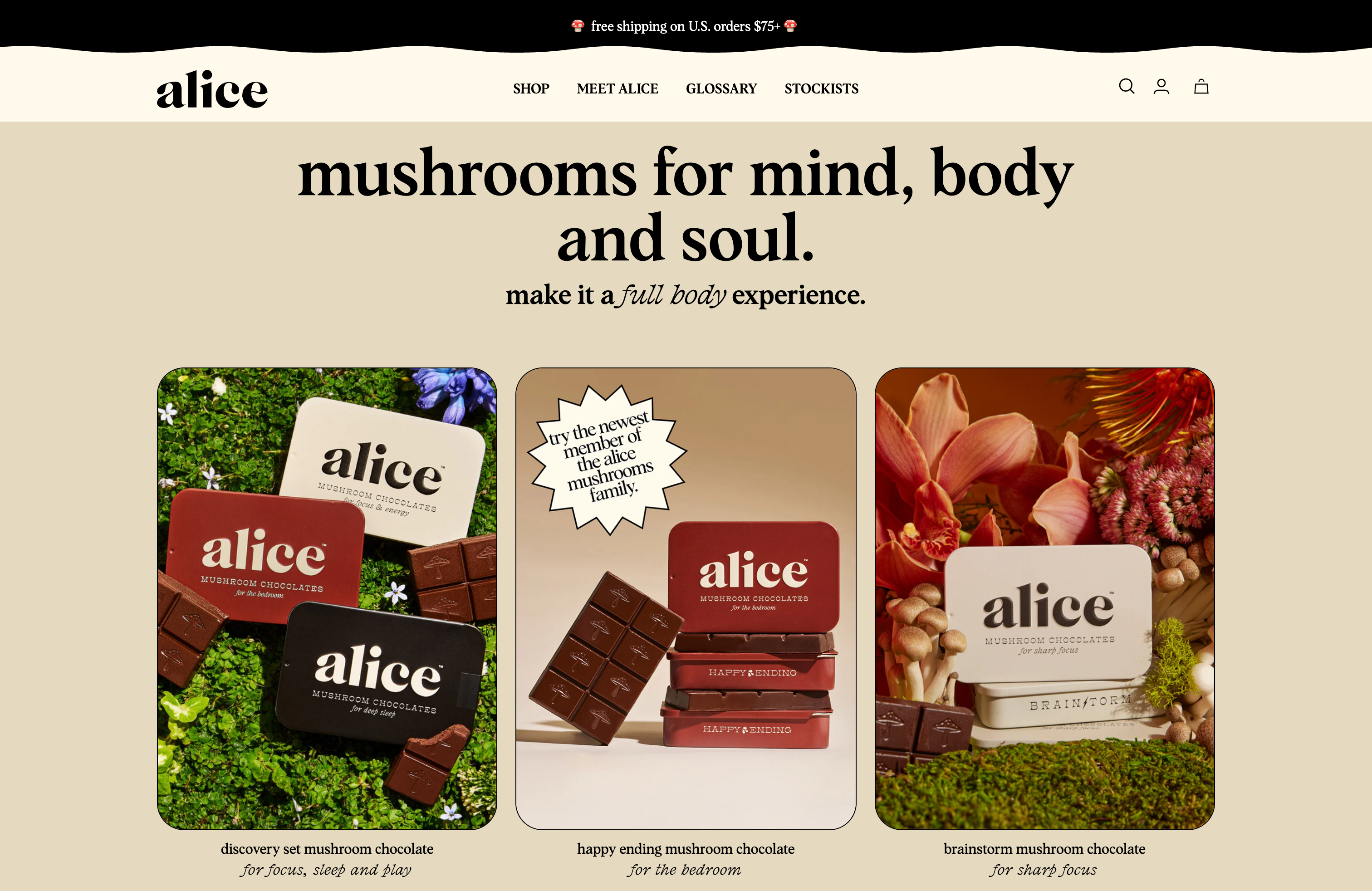 Alice Mushrooms screenshot