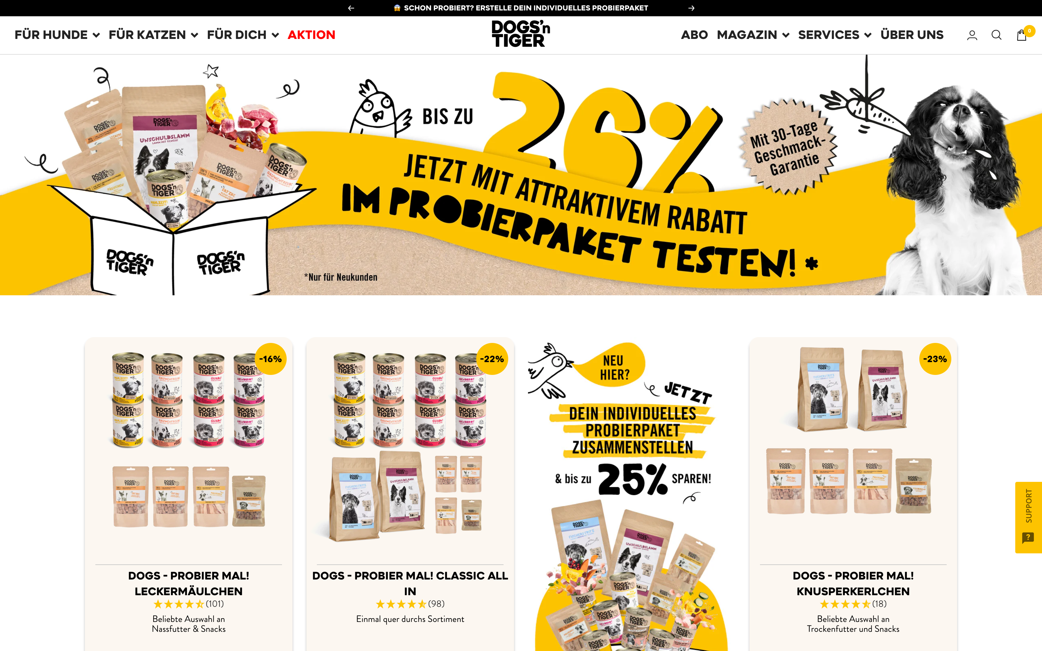 Shopify Erstellung Dogs 'n Tiger (Shopify Plus) screenshot 3