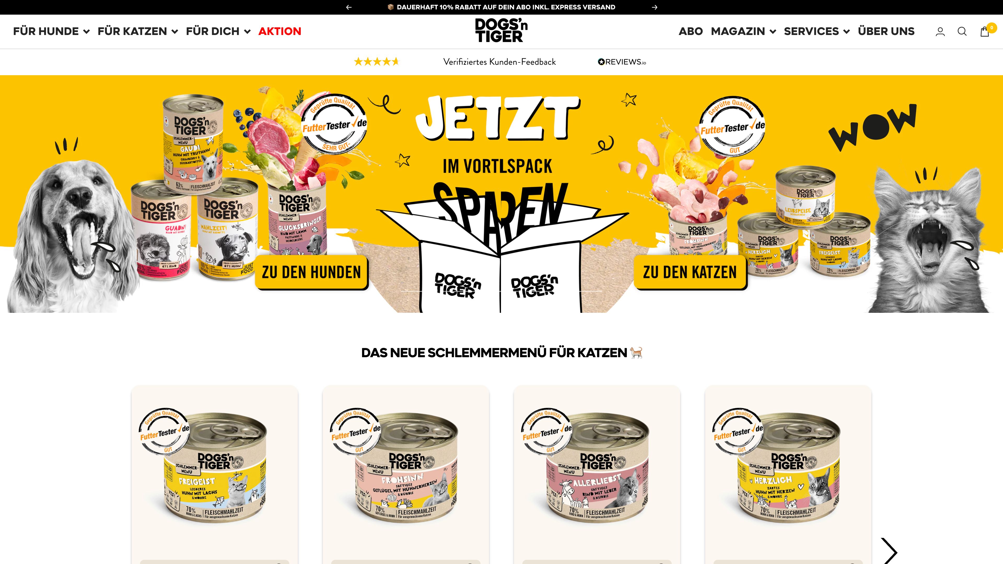 Shopify Erstellung Dogs 'n Tiger (Shopify Plus) screenshot 5
