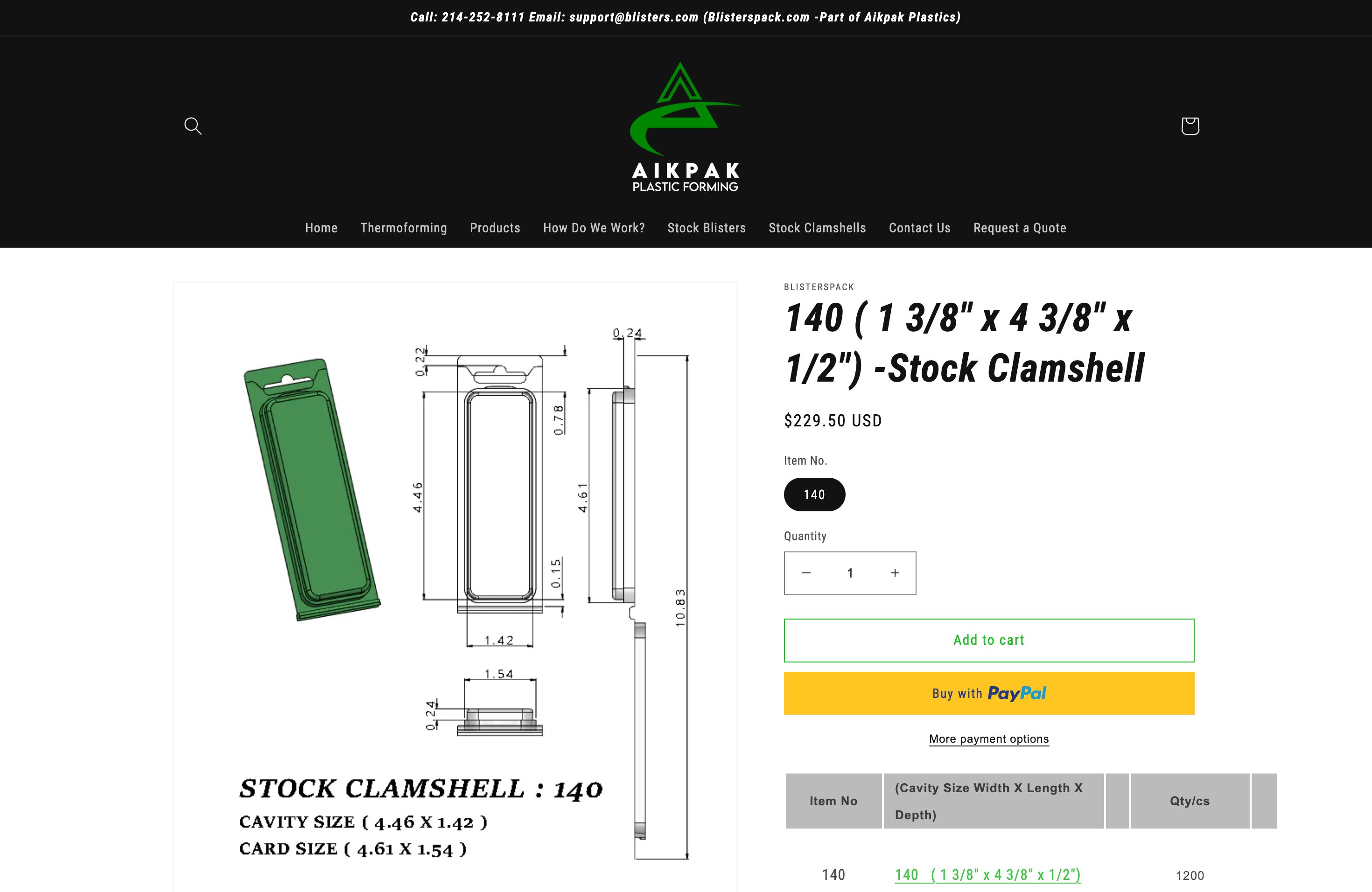 Thermoforming Business Website Development screenshot