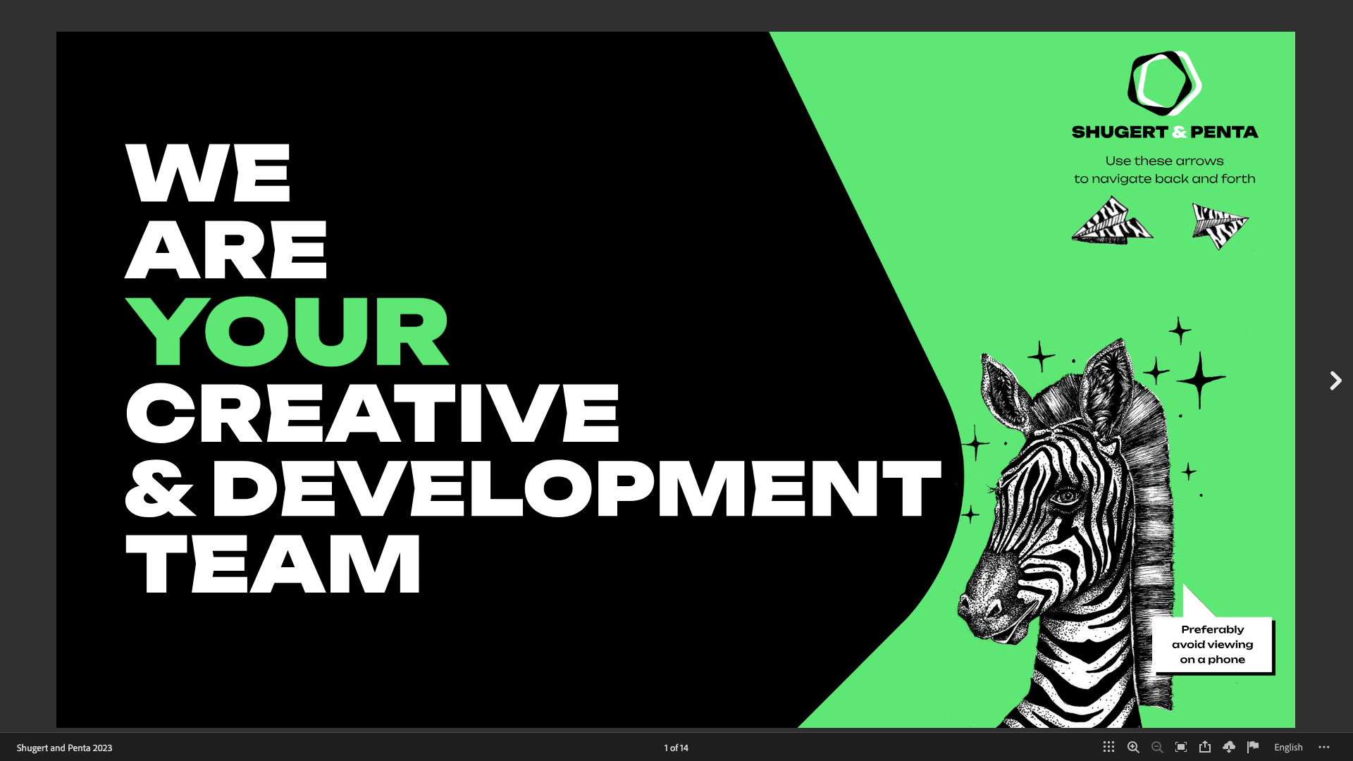 We are your Creative & Development team! screenshot
