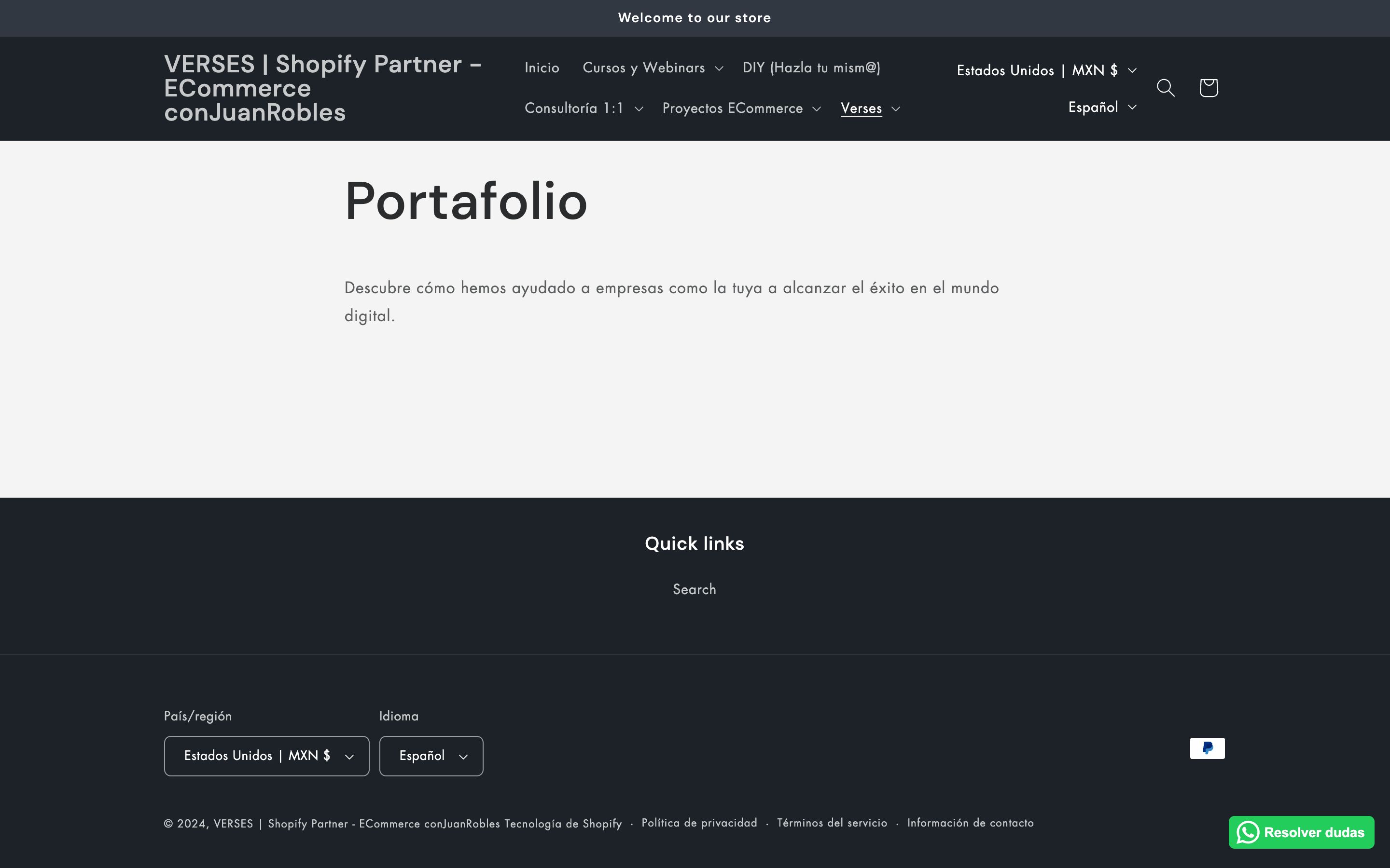 Portafolio ECommerce screenshot