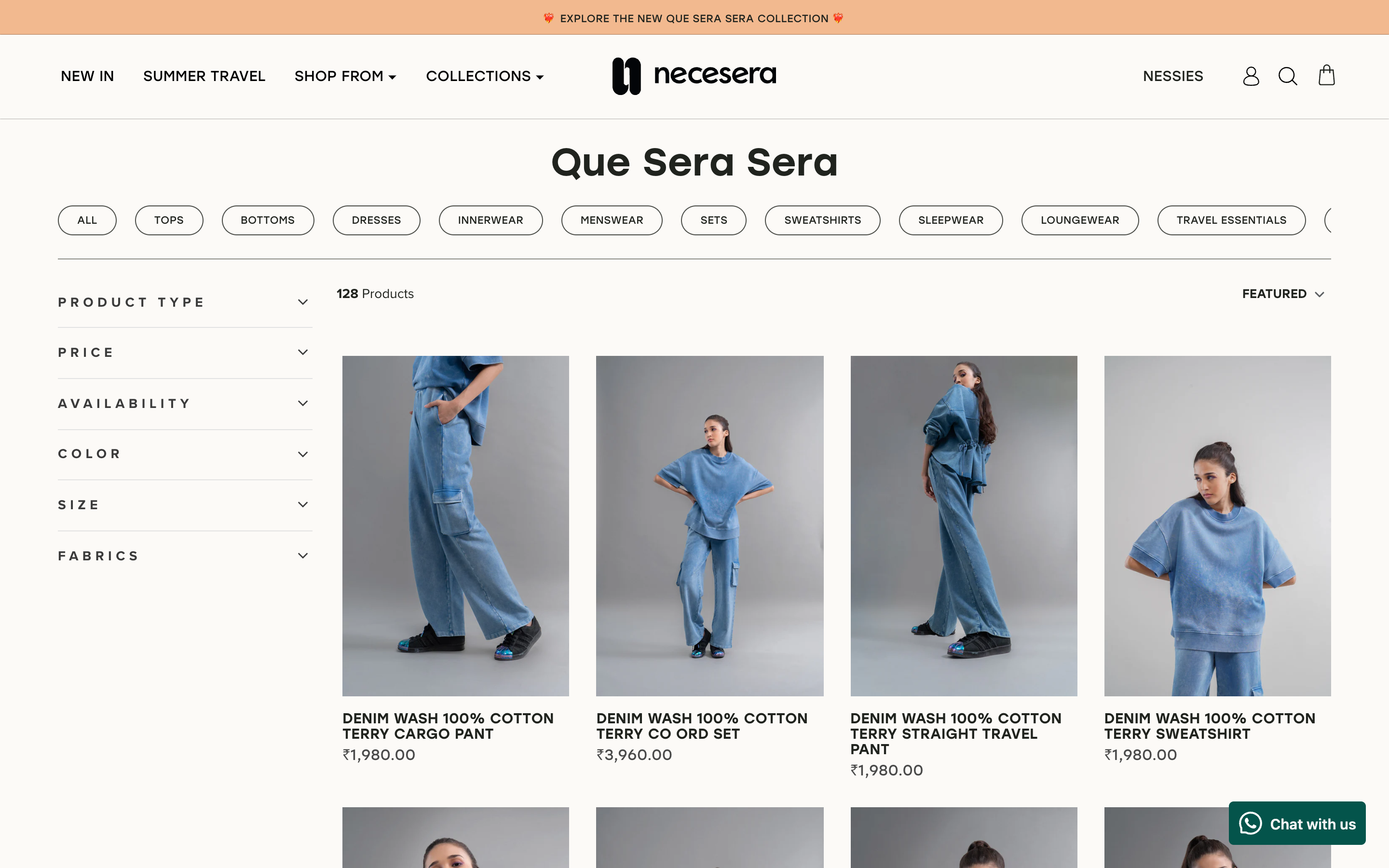 Necesera Shopify Website Development screenshot