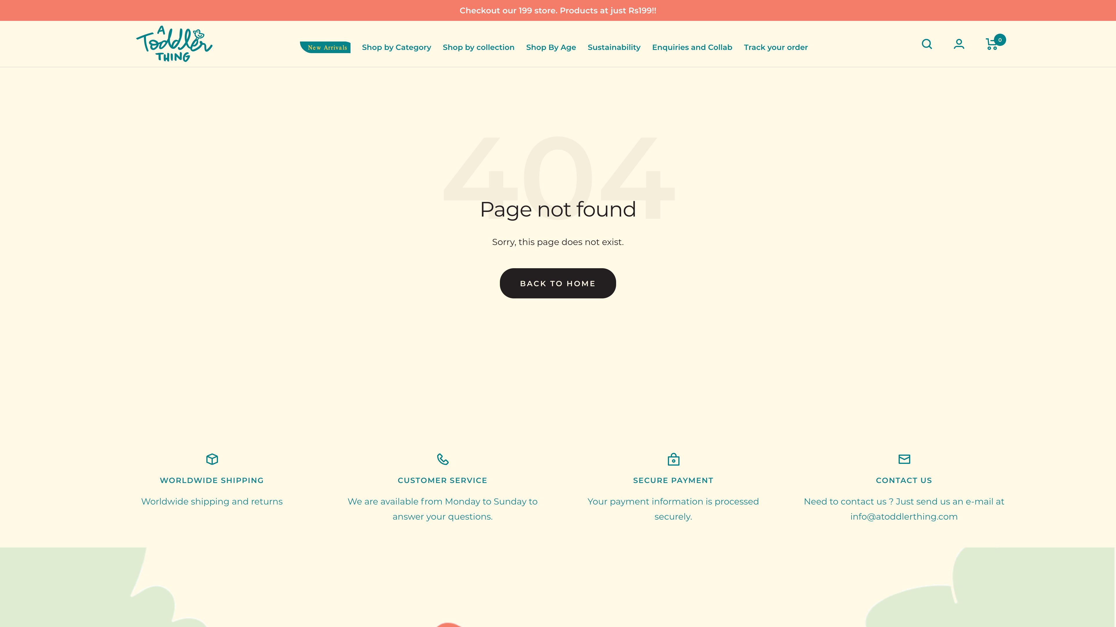 A Toddler Thing | Featured in SharkTank India | Shopify website screenshot