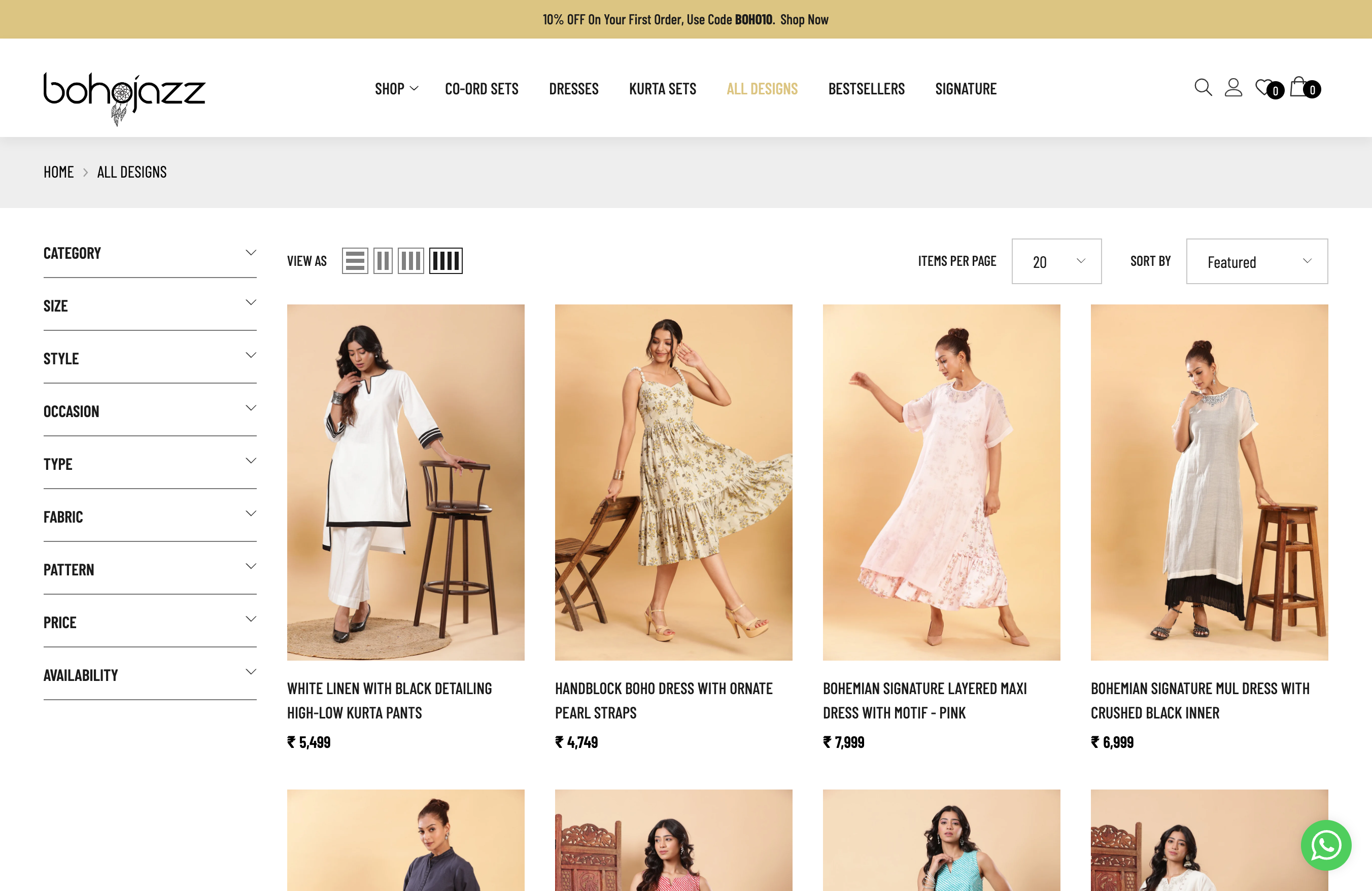 Bohojazz | Shopify website from scratch screenshot