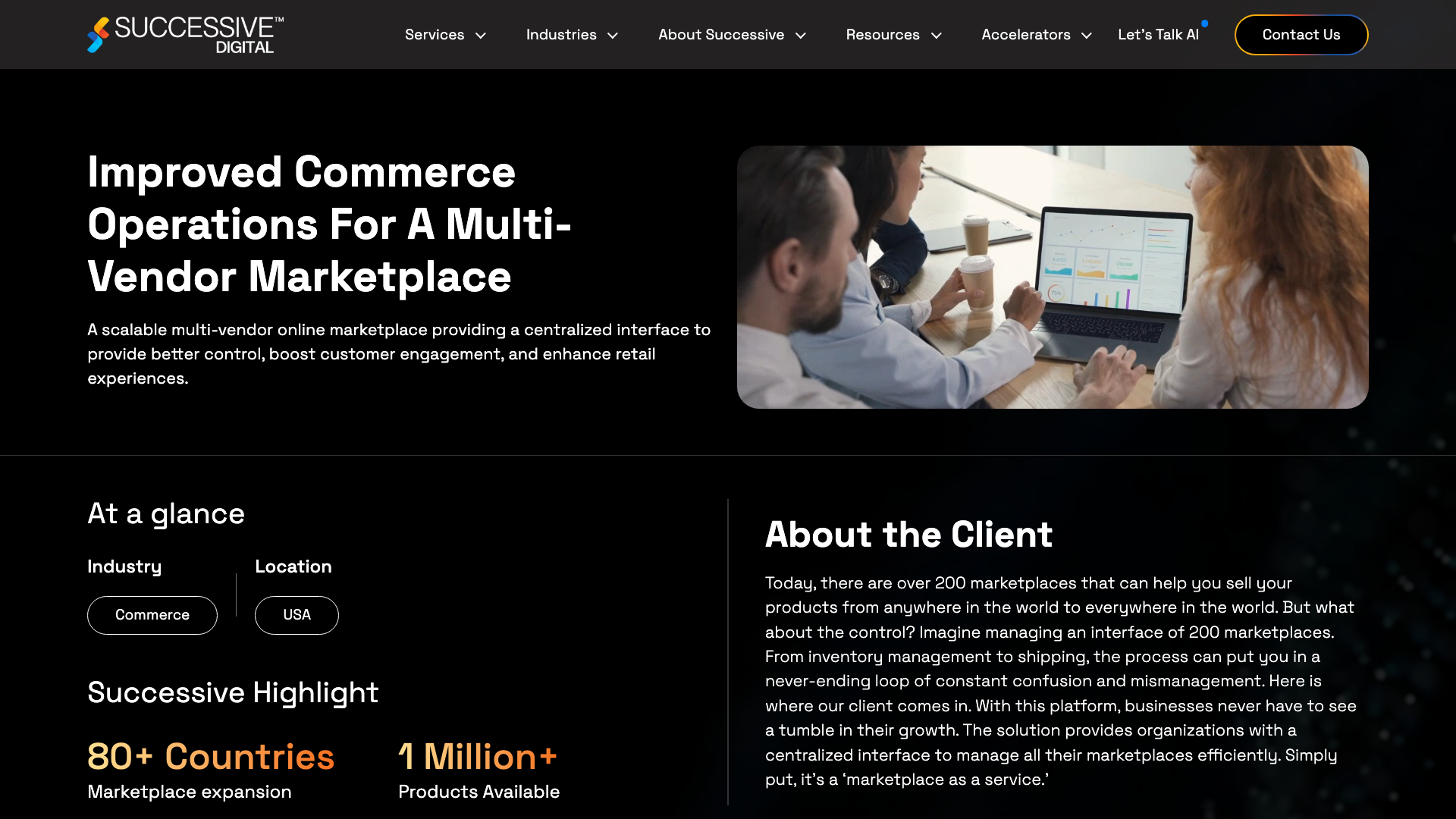 Marketcube screenshot