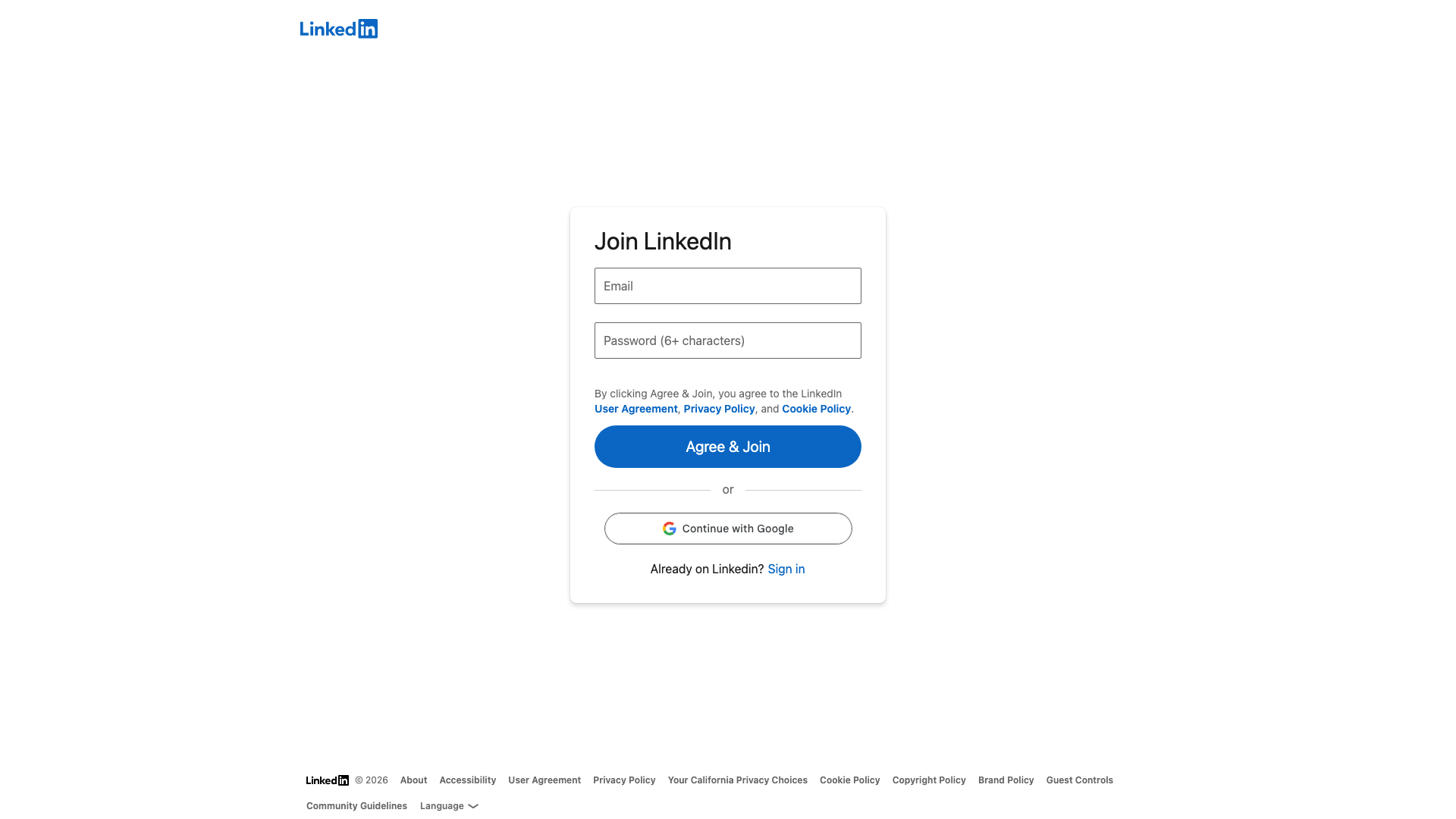 Contáctanos por LinkedIn screenshot